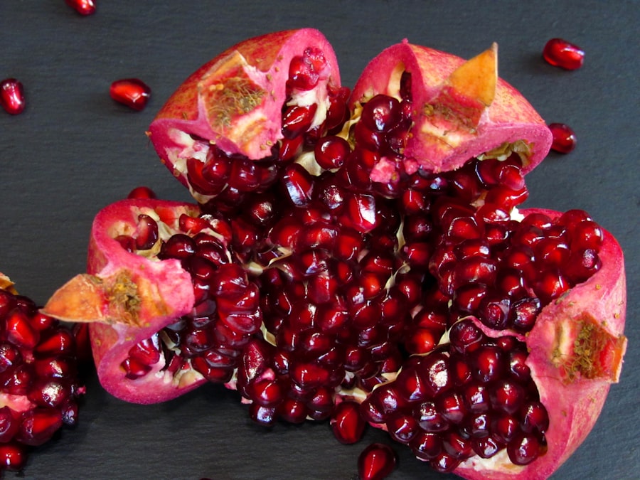 Fresh pomegranate seeds